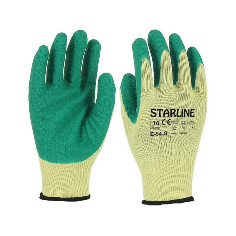 Starline E-54-G 1/2 Lateks Kaplı 250˚C Isı Dirençli Kaydırmaz İş Eldiveni (2143X)