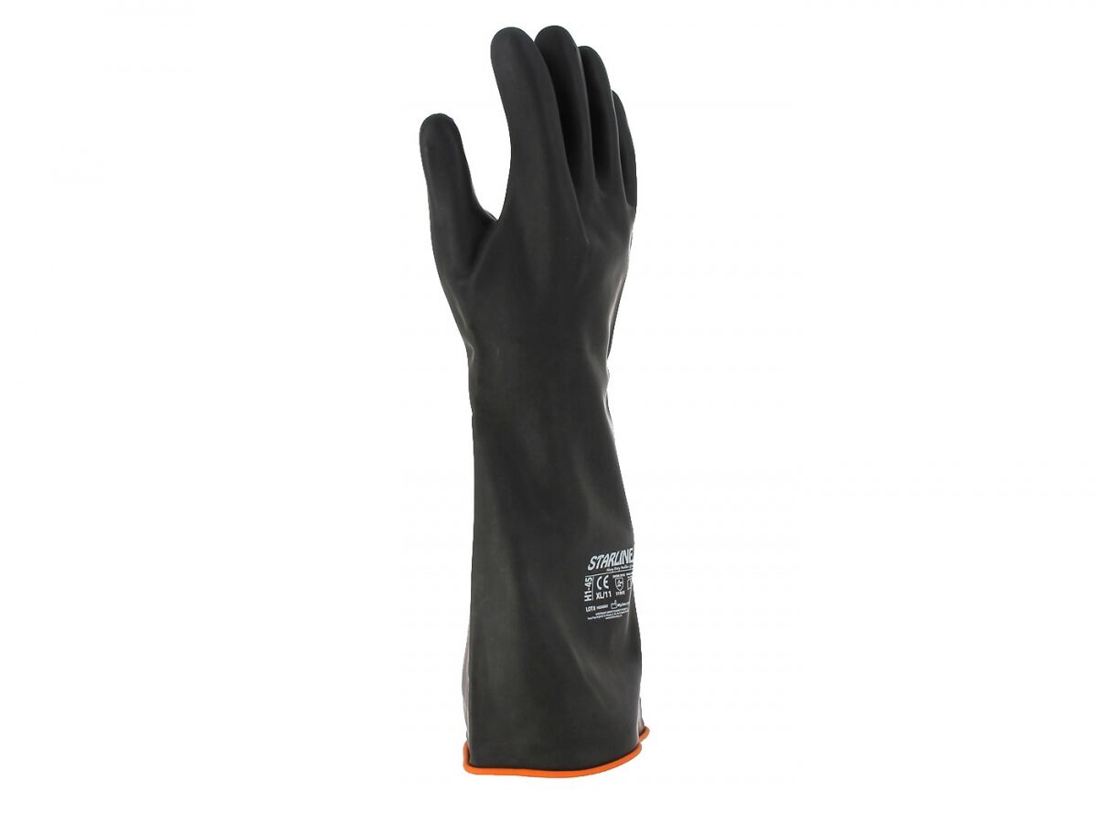 Starline H1-45 Doğal Kauçuk 45 cm Uzun İş Eldiveni (Yağlı Ortamlar)