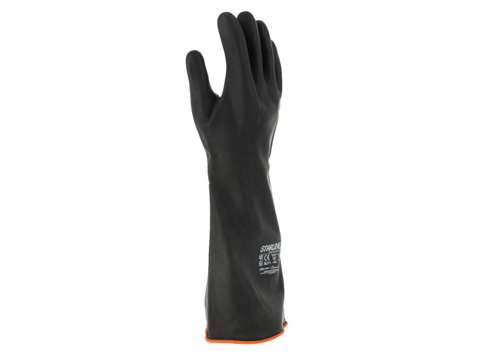Starline H1-45 Doğal Kauçuk 45 cm Uzun İş Eldiveni (Yağlı Ortamlar)
