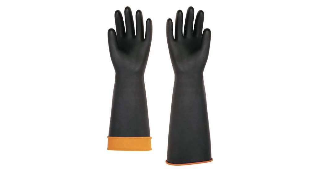 Starline H1-45 Doğal Kauçuk 45 cm Uzun İş Eldiveni (Yağlı Ortamlar)