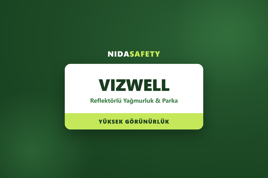 vizwell reflektorlu yagmurluk parka yuksek gorunurluk