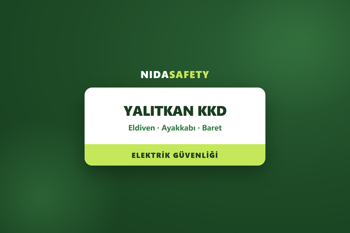 elektrik islerinde yalitkan kkd eldiven ayakkabi baret