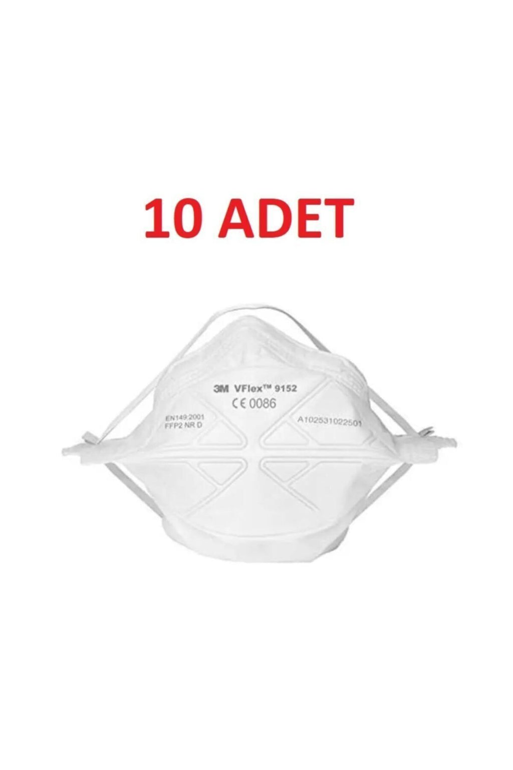 09152 Ffp2 Ventilsiz N95 Maske ( 10 Adet ) iş güvenliği ekipmanı