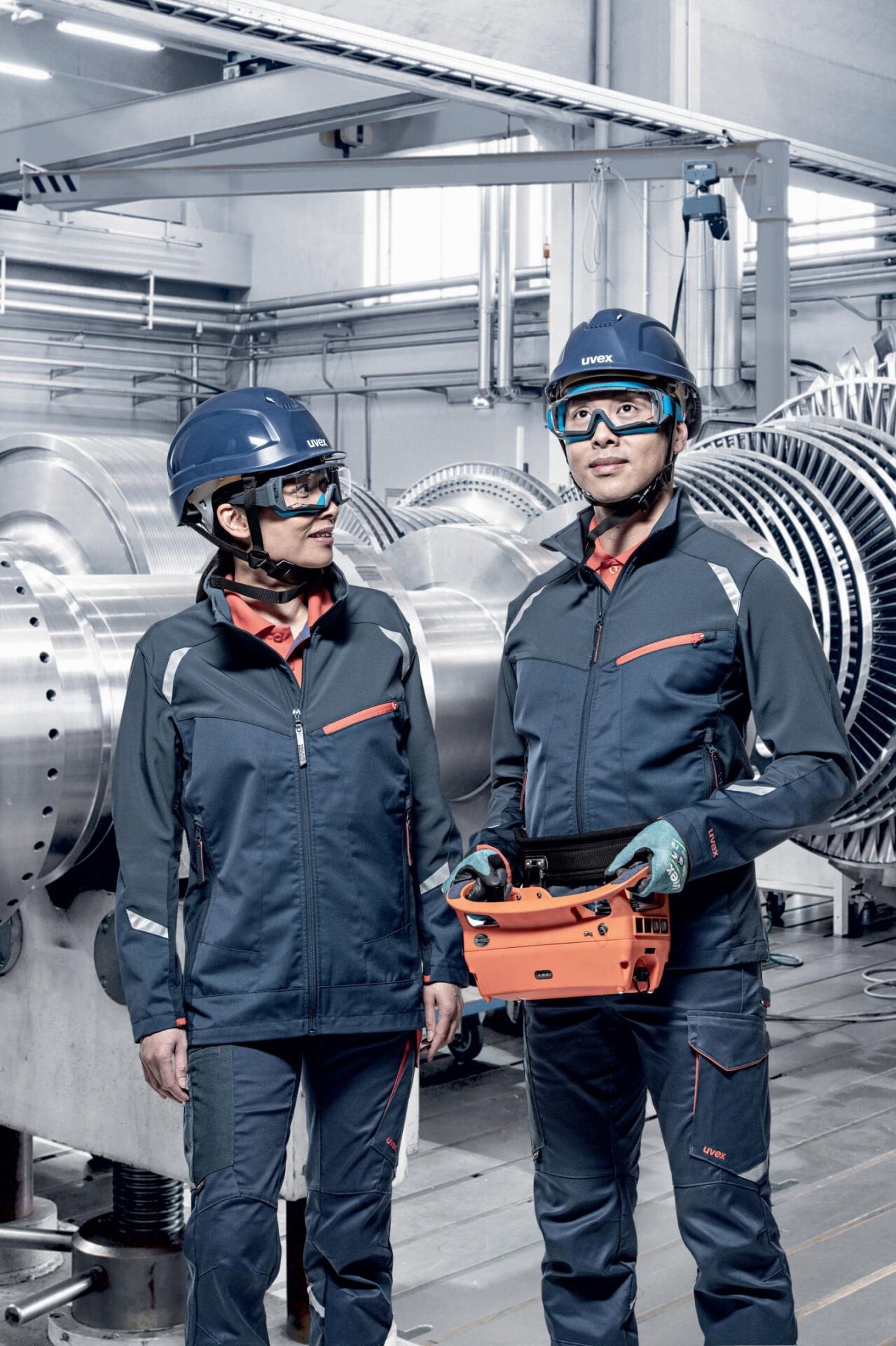 Uvex 9772530 BWR- Mavi Baret Uzun Siper + HDPE +  6 Nokta İçlik + Ter Bandı koruyucu ürün görseli