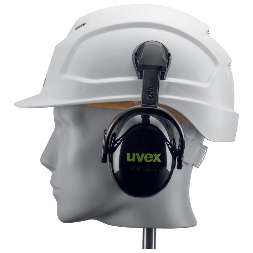 Uvex 2630210  K10H Barete Takılabilir Kulaklık 28 dB  Yeşil - Siyah koruyucu ürün görseli