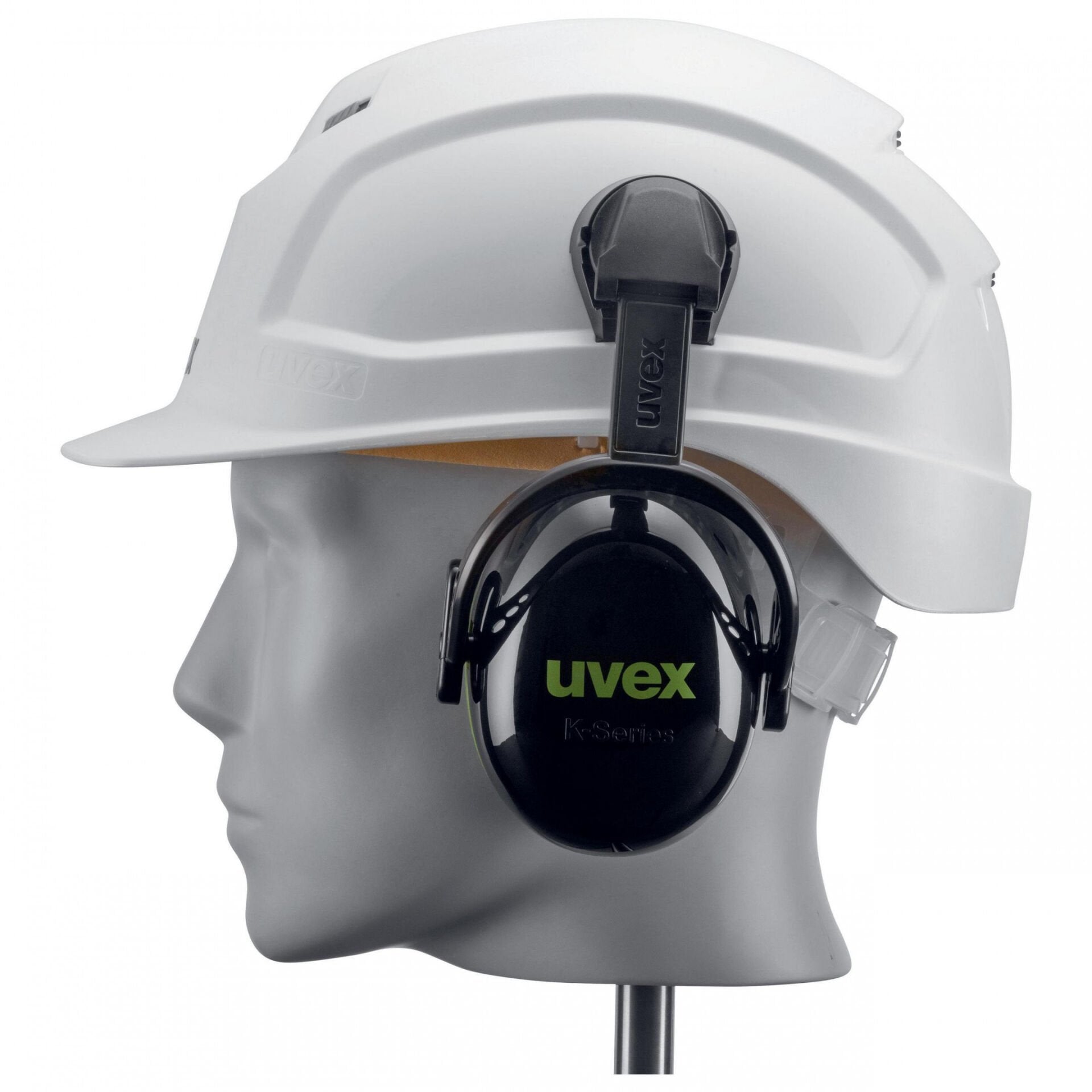 Uvex 2630210  K10H Barete Takılabilir Kulaklık 28 dB  Yeşil - Siyah koruyucu ürün görseli