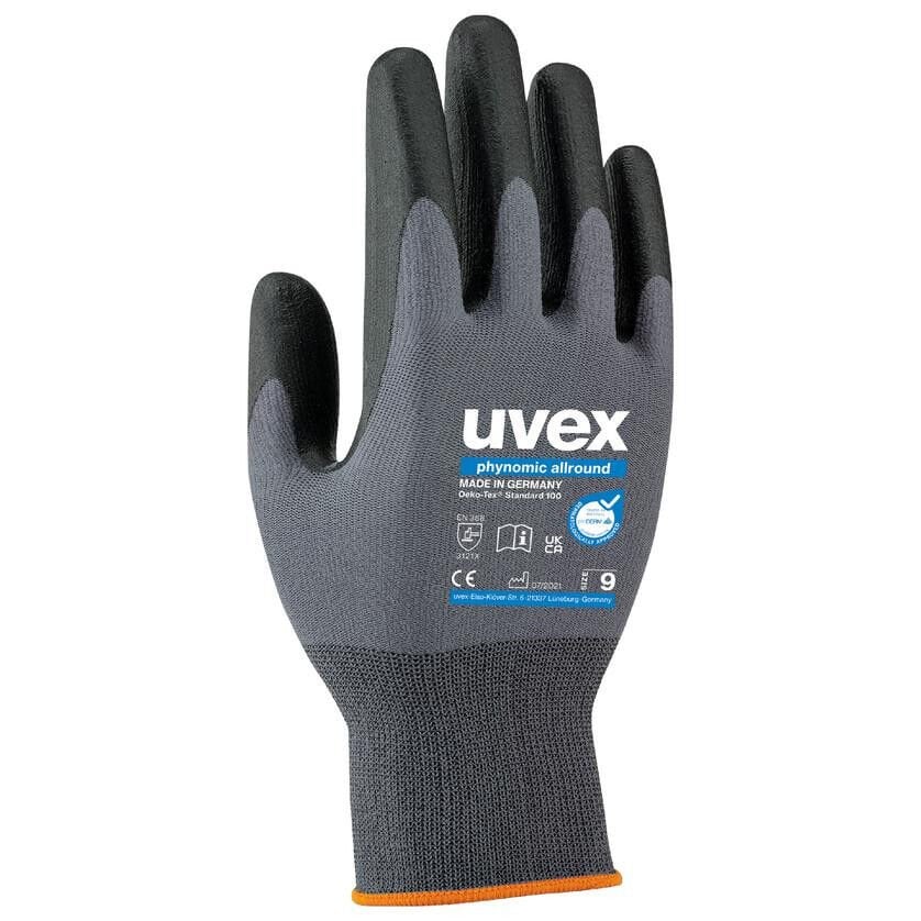 Uvex 6004905 Phynomic Allround Montaj Eldiveni 3D Ergo Gri - Siyah koruyucu ürün görseli