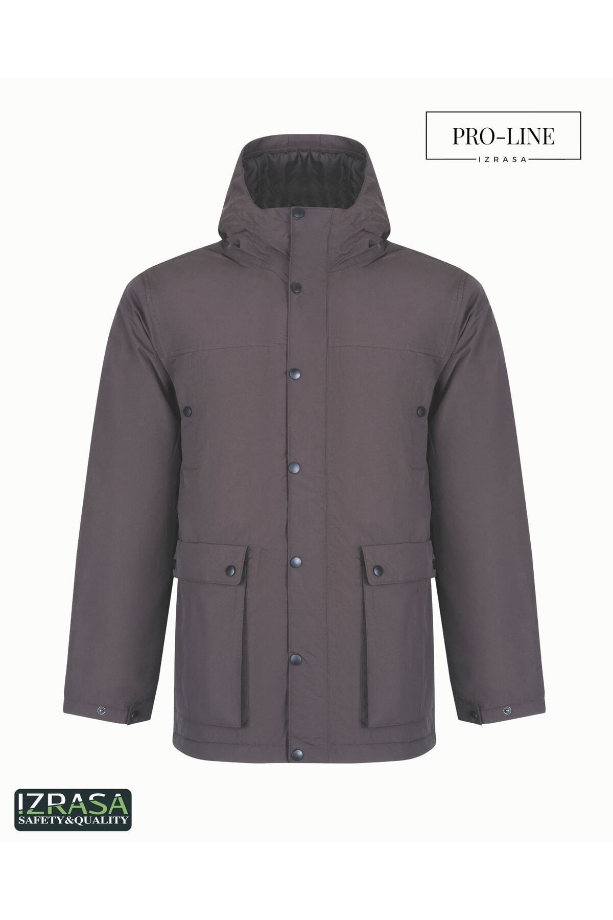 IZRASA™ ProLine 250 D Yırtılmaz Çok Fonksiyonlu Kahverengi Parka