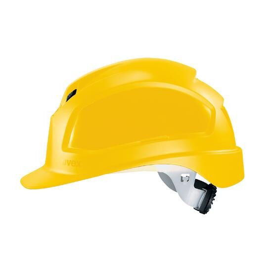 Uvex 9772130 BWR- Sarı Baret Uzun Siper + HDPE +  6 Nokta İçlik + Ter Bandı iş güvenliği ekipmanı