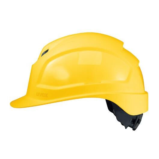 Uvex 9772040 IES- Sarı Baret Mühendis HDPE Havalandırma+  6 Nokta İçlik + Ter Bandı iş güvenliği ekipmanı