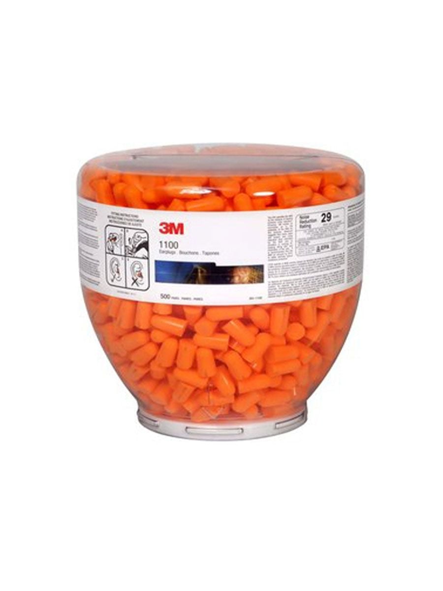 3M 1100B Kulak Tıkacı Refill 500'Lü Damacana (Dispansere Uygun) iş güvenliği ekipmanı