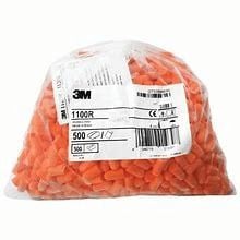 3M 1100R Kulak Tıkaçları, 35 dB, Doldurma Çantası, Kordonsuz, 500 Çift/Poşet, 1100R