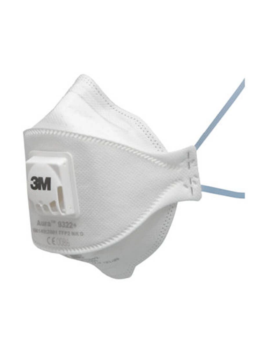 3M Aura 9322A FFP2 Ventilli Toz ve Sis Solunum Maskesi iş güvenliği ekipmanı