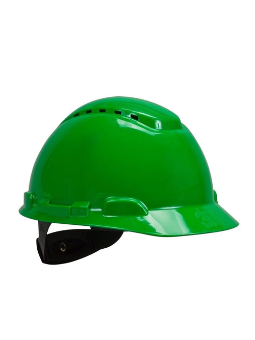 3M H700NGP Yeşil Baret Mandallı Havalandırmalı Plastik Ter Bantlı iş güvenliği ekipmanı