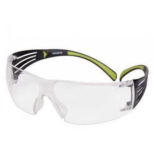 3M SF401 SecureFit 400 Clear AS/AF Green-Black