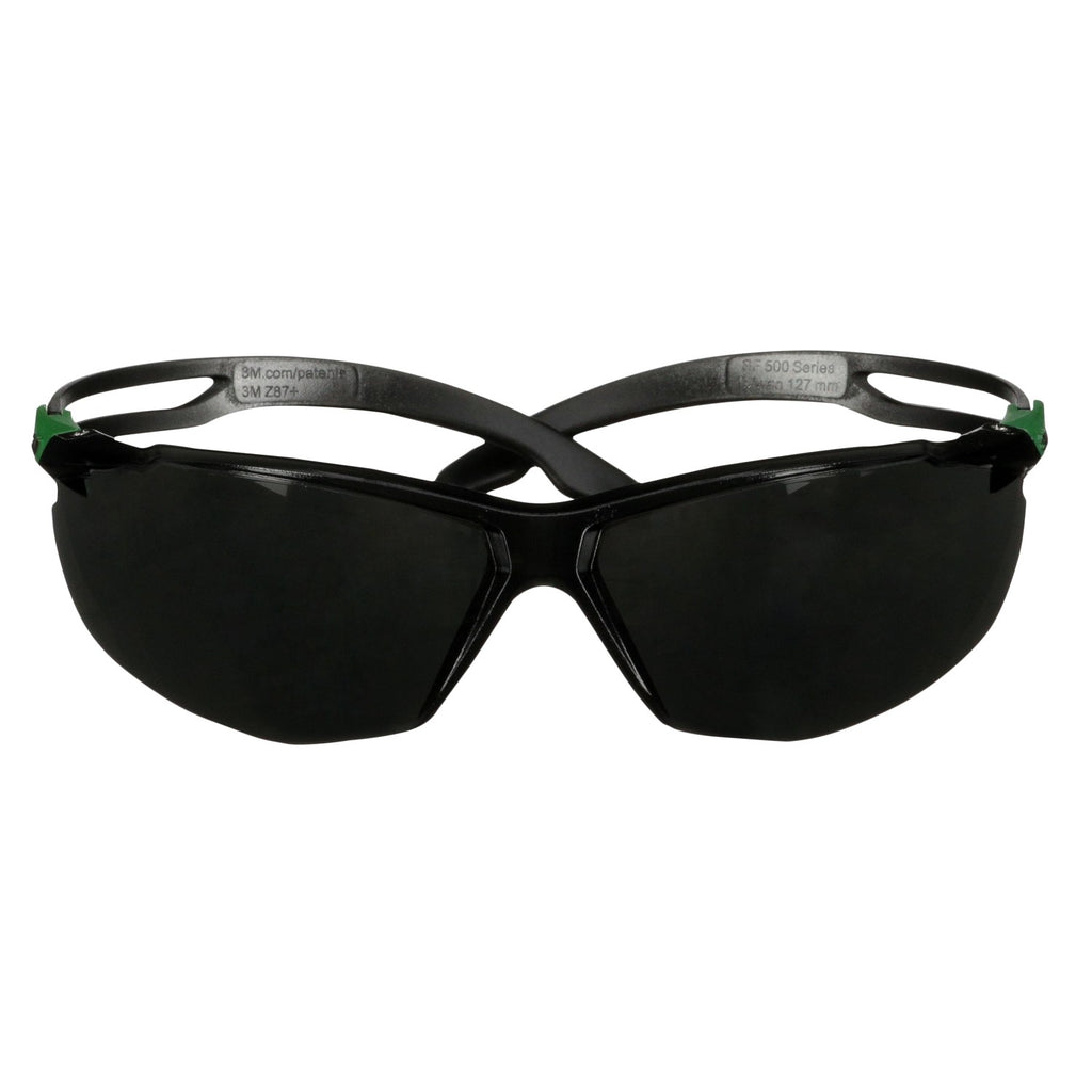3M SF550ASP-GRN SecureFit 500 Kaynak Gözlüğü, IR 5.0 Gri Lens, Çizilmeye Dayanıklı (K)
