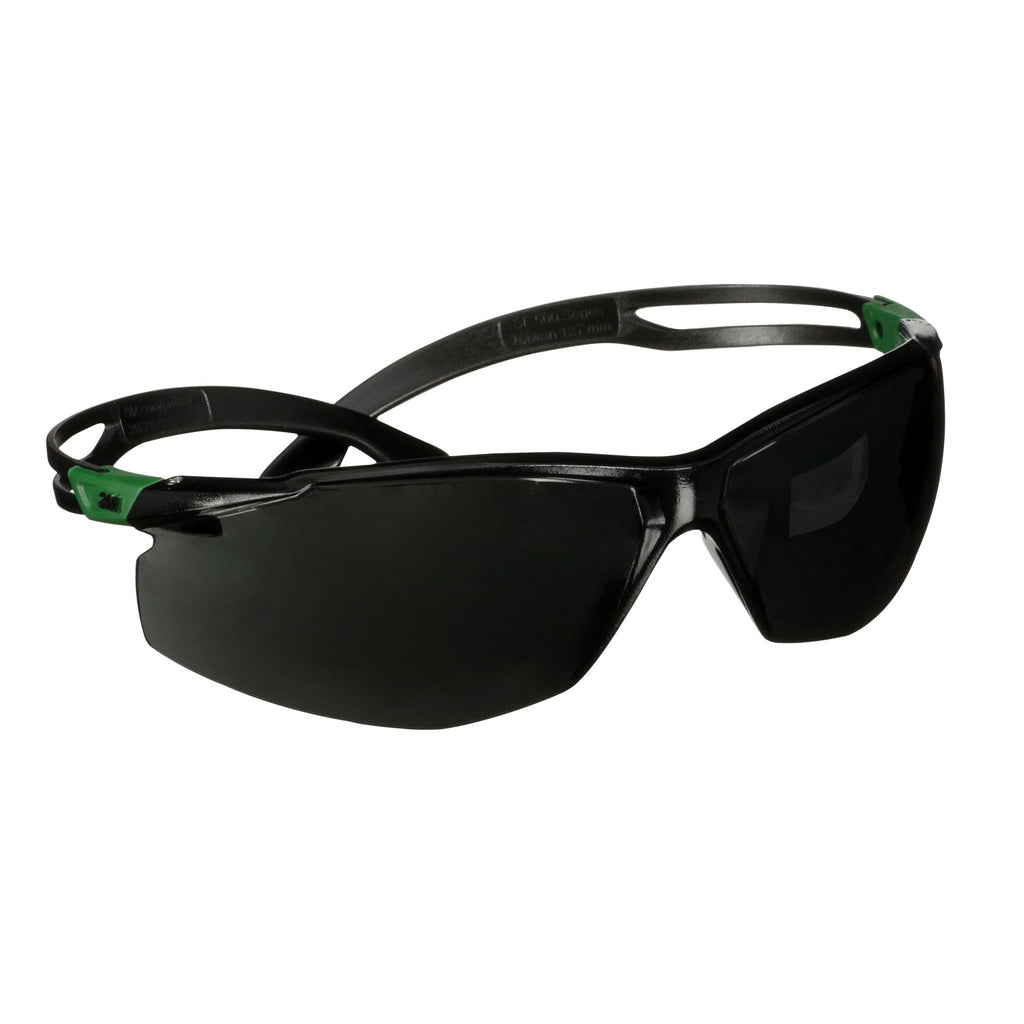 3M SF550ASP-GRN SecureFit 500 Kaynak Gözlüğü, IR 5.0 Gri Lens, Çizilmeye Dayanıklı (K)