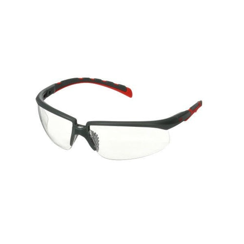 3M Solus S2001SGAF-RED, 2000 Serisi, Buğulanmaz Şeffaf AF-AS lens iş güvenliği ekipmanı