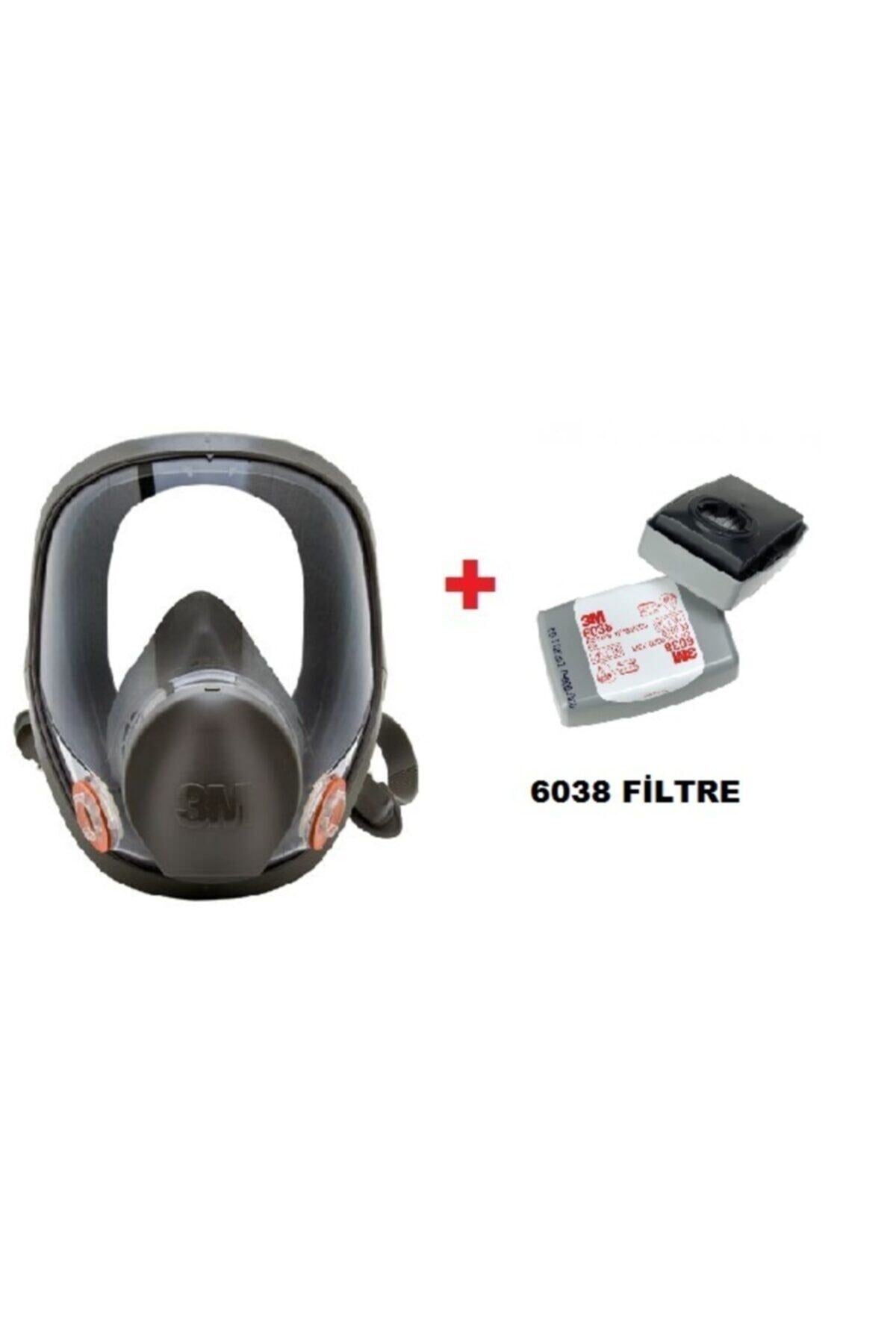 ™ 6800 Tam Yüz Gaz Maskesi +6038 Aktif Karbon Filtre