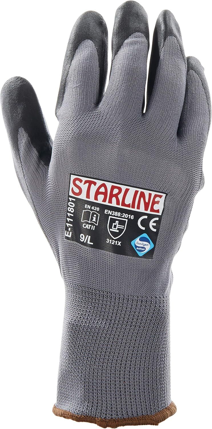 Starline E-111801 Ultra İnce Köpük Nitril İş Eldiveni (3121X) - Yüksek Hassasiyet iş güvenliği ürünü