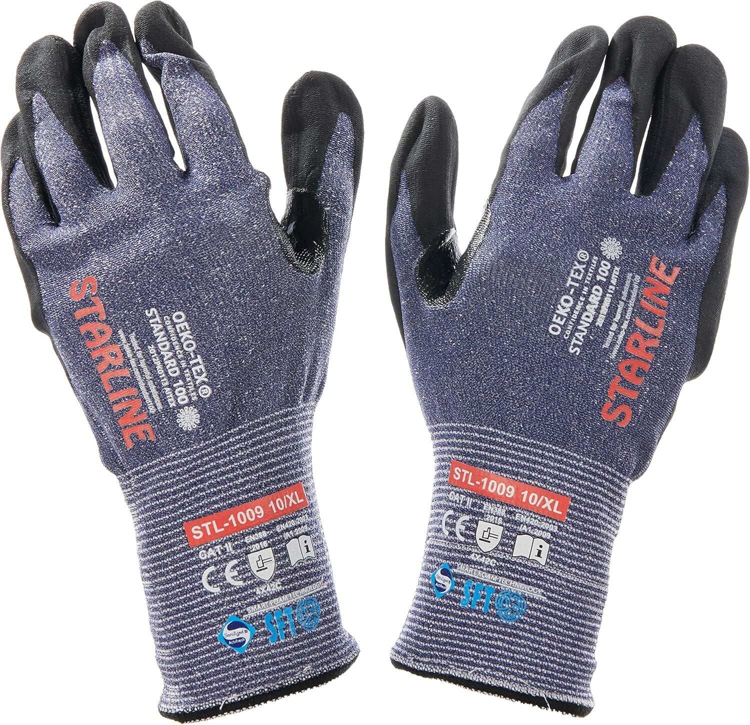 Starline STL-1009 C Seviye Kesilmez Köpük Nitril Eldiven (4X42C) koruyucu ürün görseli