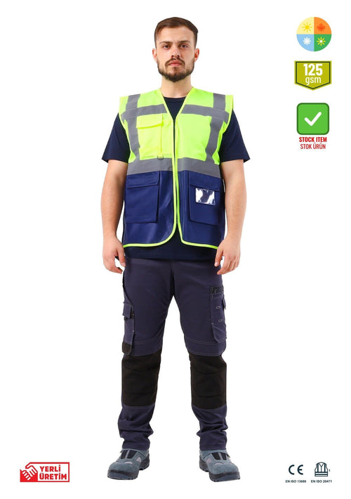 Alaska Hi-Vis Reflektörlü Mühendis Yelek 125 Gr