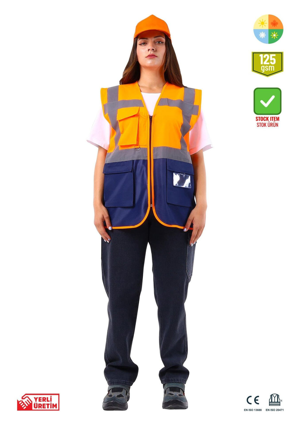 Alaska Hi-Vis Reflektörlü Mühendis Yelek 125 Gr koruyucu ürün görseli