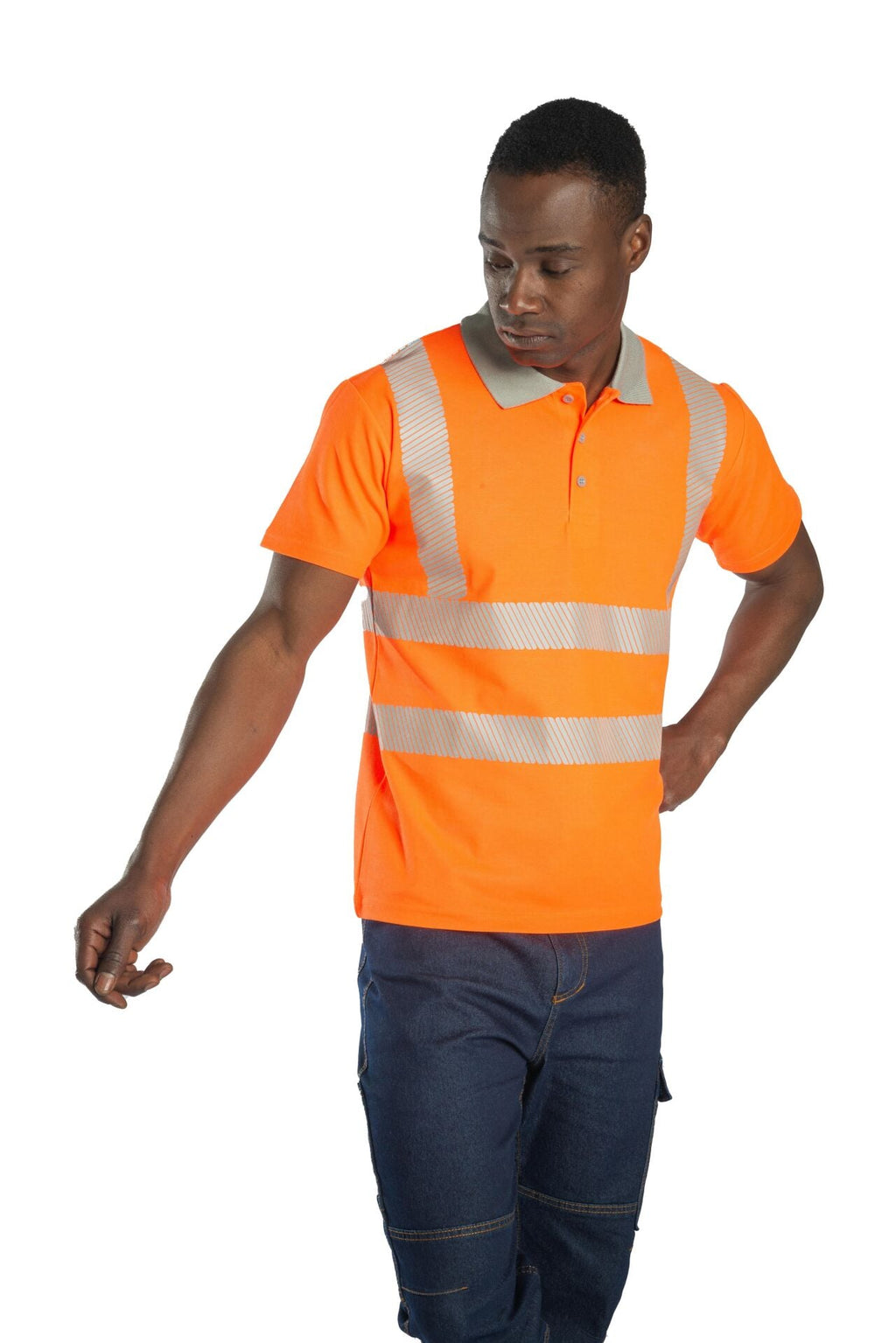Alaska Hi-Vis Polo T-Shirt Neon Sarı Reflektörlü iş güvenliği ürünü