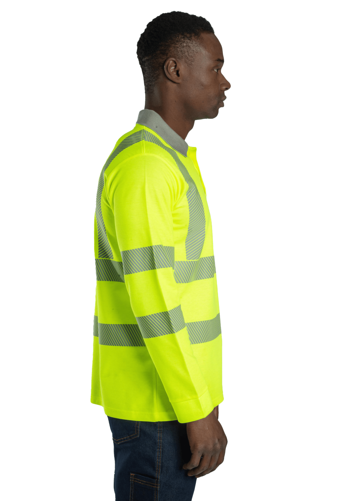 Alaska Hi-Vis Uzun Kollu Polo Reflektörlü Sweatshirt iş güvenliği ekipmanı