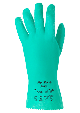 Ansell AN 39-122 Alphatec Nitril Kaplama ve Pürüzlü İç Kavrama İnterlok Koton iş güvenliği ürünü