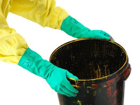 Ansell AN 37-676 Alphatec Nitril Kaplama Ters Baklava İç Kavrama Kimyasal İş iş güvenliği ürünü