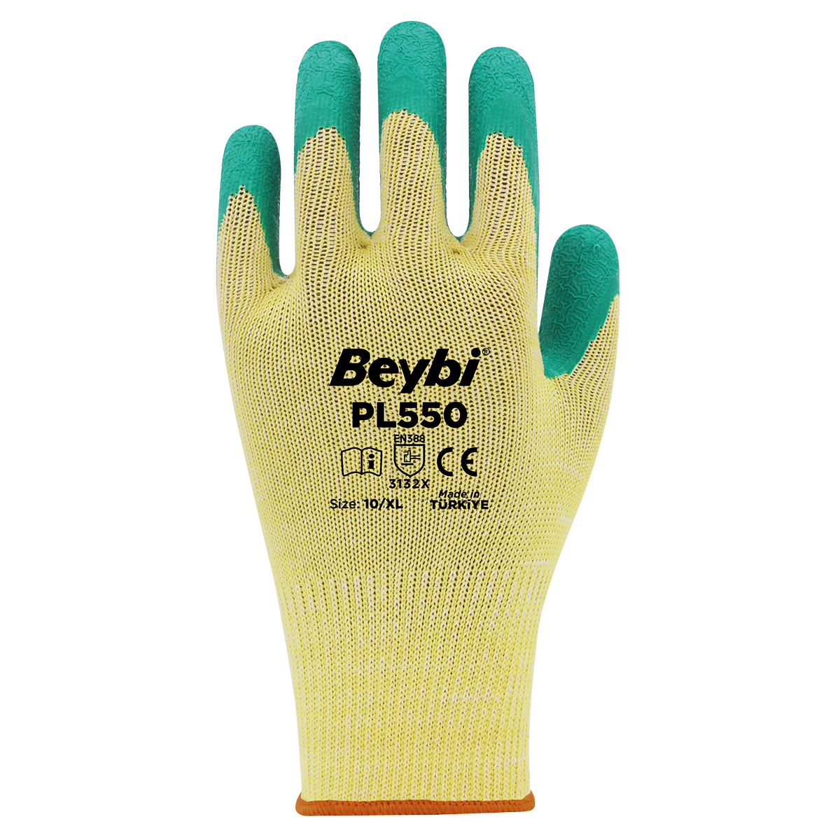 Beybi PL550 Polyester Örme Lateks Kaplı İş Eldiveni