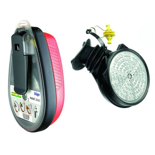 Dräger PARAT® 3200 Kaçış Solunum Cihazı | ABEK15 Filtre | Ağızlık ve Burun Mandalı | DIN 58647-7