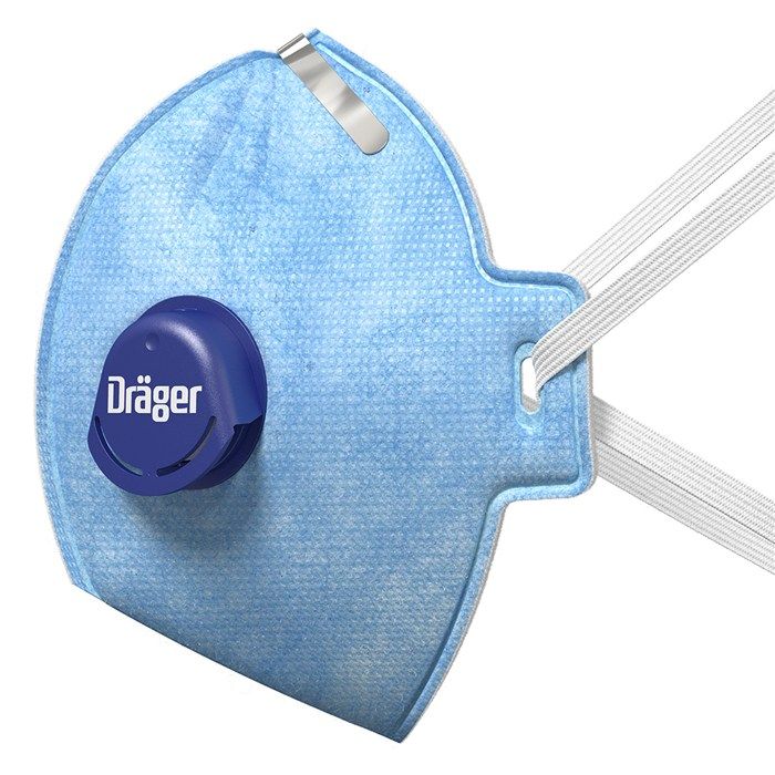 Dräger X-plore® 1720 V FFP2 NR D Ventilli Tek Kullanımlık Toz Maskesi (10'lu Paket)