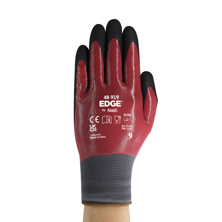 Ansell AN 48-919 Edge Nitril Tam Kaplı Pürüzlü Avuçiçi Üstün Kavrama ve Yağ İtici koruyucu ürün görseli