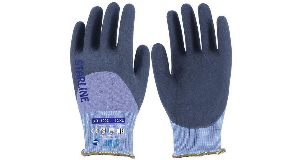 Starline STL-1002 3/4 Köpük Nitril Eldiven (100°C Isı, 4131A) iş güvenliği ekipmanı