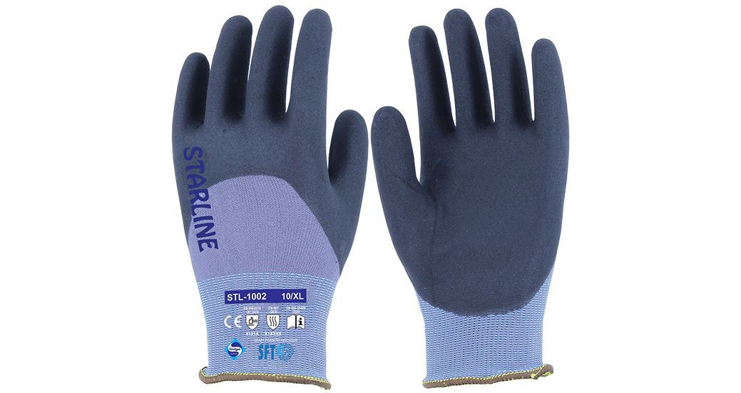 Starline STL-1002 3/4 Köpük Nitril Eldiven (100°C Isı, 4131A) iş güvenliği ekipmanı