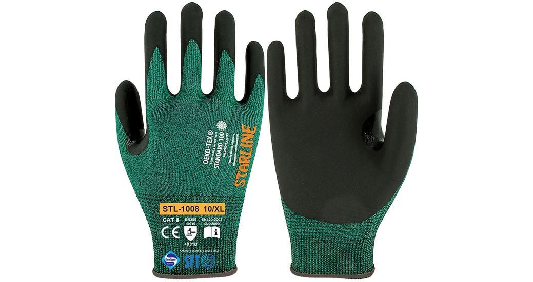 Starline STL-1008 B Seviye Kesilmez SFT Nitril Eldiven (4X31B) iş güvenliği ekipmanı