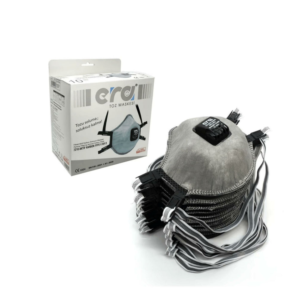 Era 7210 AC V Ventilli FFP2 NR D Aktif Karbonlu Maske 10'lu Paket koruyucu ürün görseli
