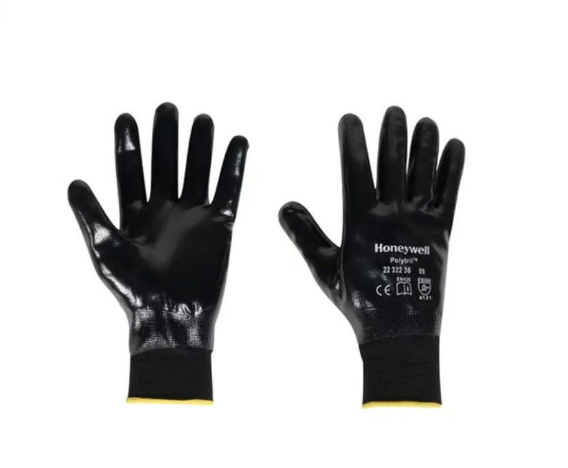 Honeywell 2232236 Polytril, Su Geçirmez Tam Siyah Nitril Kaplı İş Eldiveni koruyucu ürün görseli