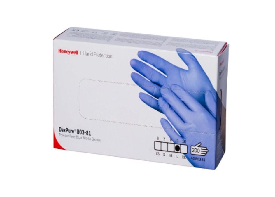 Honeywell 4580381 DexPure 803-81 Tek Kullanımlık Nitril Eldiven 200 Adet koruyucu ürün görseli