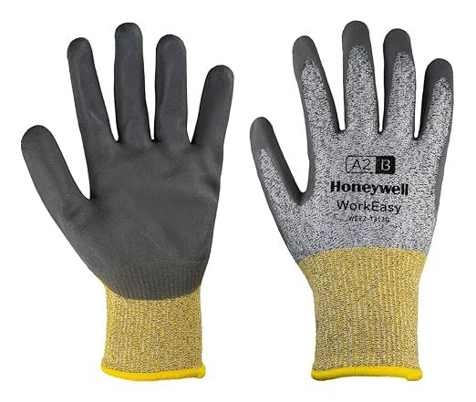 Honeywell WorkEasy WE22-7313G B Kesilme Dayanımlı, Hafif HPPE Örgü, Gri Mikro iş güvenliği ekipmanı