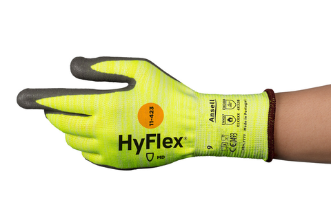Ansell HyFlex® 11-423 Eldiven 100 ° Isı Dayanımı ve B Kesilme Dirençli Koruyucu iş güvenliği ekipmanı