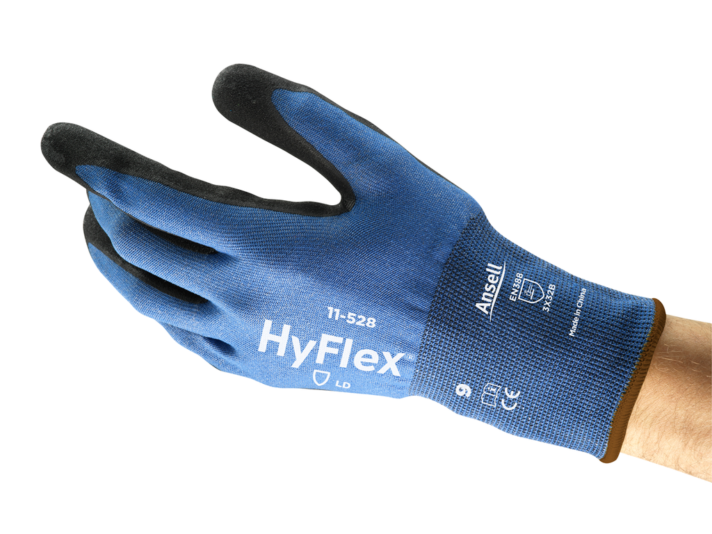 Ansell AN 11-528 Hyflex NBR Köpük Kaplama B Kesilmez Eldiven iş güvenliği ekipmanı