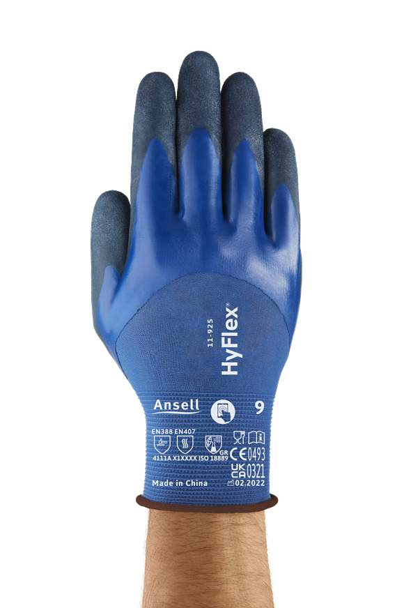 Ansell AN 11-925 Hyflex ¾ Nitril Kaplama Yağlı Ortam 100 ° Isı Dayanımlı İş koruyucu ürün görseli