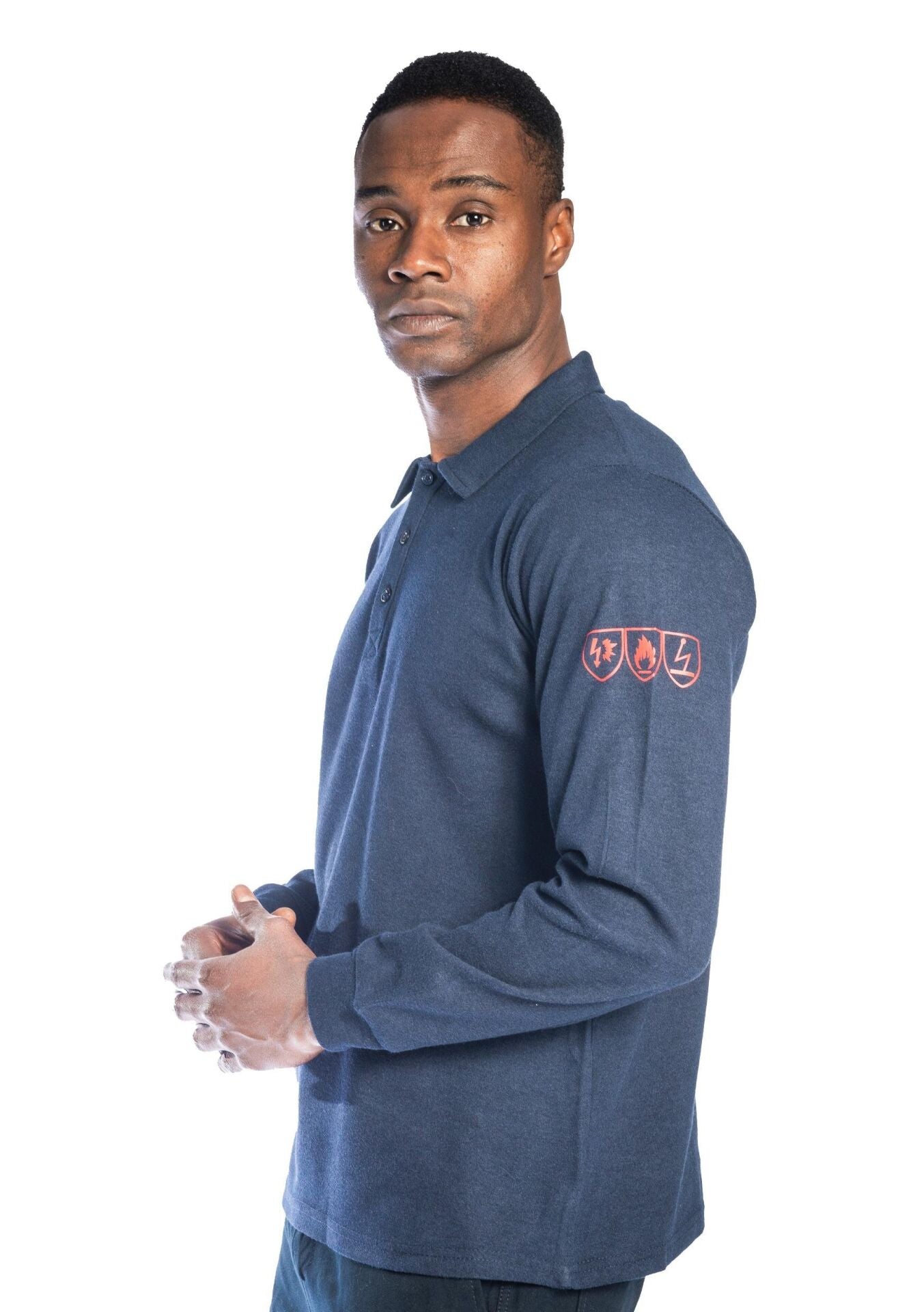Maxima FR Alev Almaz Polo Yaka Sweatshirt / Lacivert koruyucu ürün görseli