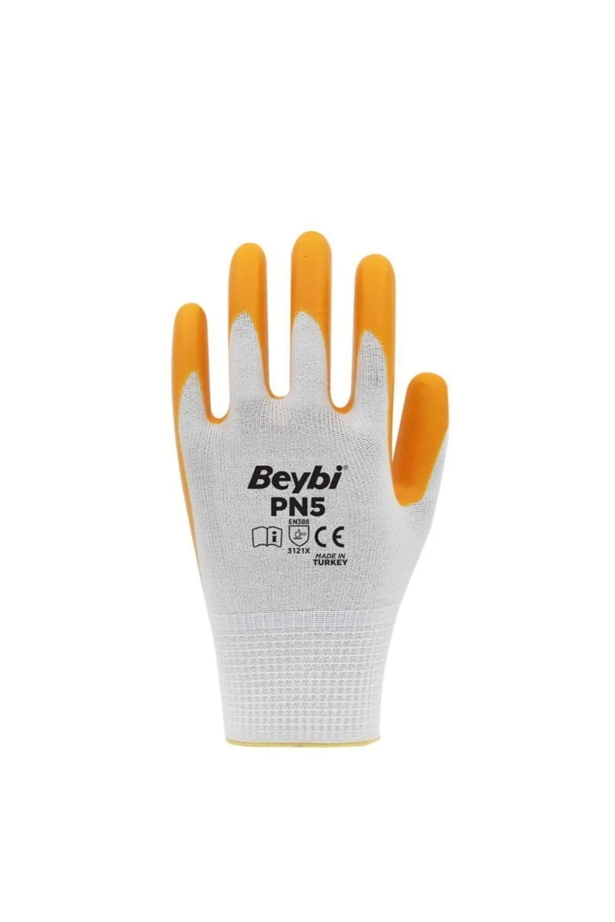 Beybi Pn5 Polyester Örme Nitril Kaplı Sarı İş Eldiveni