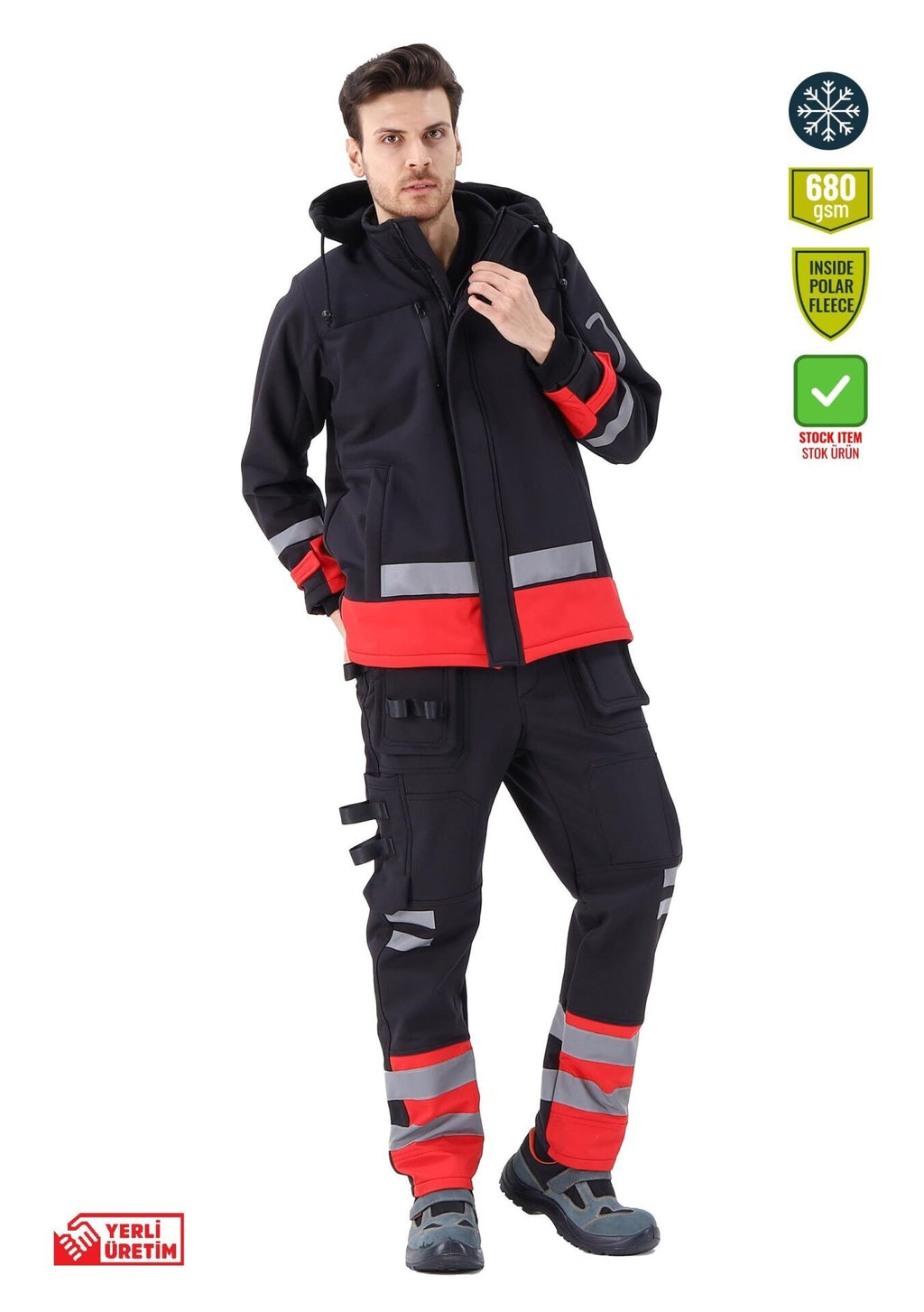 Arrowstar Softshell Mont Reflektörlü iş güvenliği ekipmanı