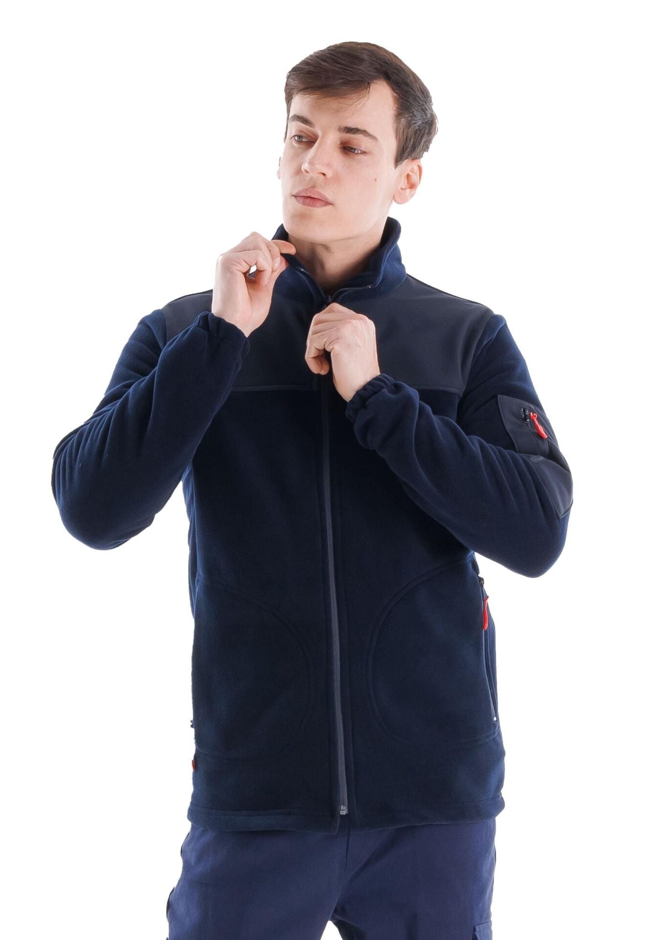 Safesawa Carlo Softshell Omuzlu Polar Ceket Lacivert 280 gsm koruyucu ürün görseli