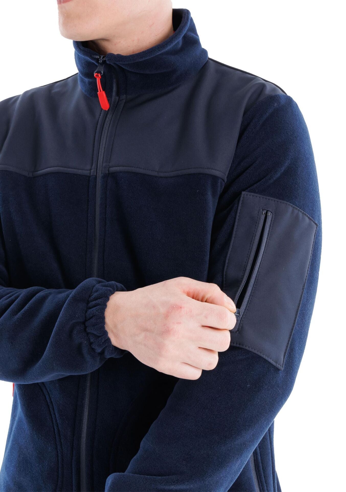 Safesawa Carlo Softshell Omuzlu Polar Ceket Lacivert 280 gsm iş güvenliği ekipmanı